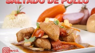 COCINA PERUANA FACIL  SALTADO DE POLLO [upl. by Bowler]