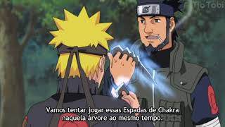 Naruto usa RasenShuriken contra rasengan de Kakashi em treinamento  Naruto Shippuden [upl. by Sage]