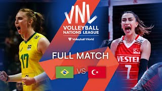 🇧🇷 BRA vs 🇹🇷 TUR  Full Match  Preliminary Phase  Womens VNL 2022 [upl. by Gherardi]