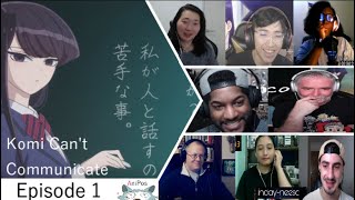 Komi Cant Communicate Ep 1 Reaction Mashup [upl. by Gladis]