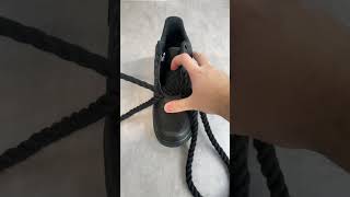 How to lace your air force 1 with rope laces diy ytshorts fashion craft nike shoes sneakers [upl. by Caryn]