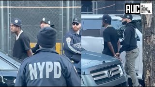 Lil TJay Gets Arrested By Undercovers At Ice Spice Video Shoot In The Bronx [upl. by Yrrol]