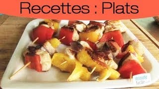 Recette Brochette de Poulet [upl. by Yraillih]