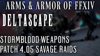 All Deltascape Weapons FFXIV Patch 405 [upl. by Dahl475]