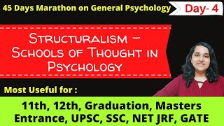 Structuralism Psychology in Hindi Day 4 Psychology lecture series Mind Review [upl. by Cheng]