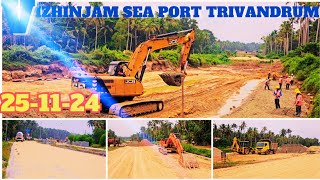 കണക്ഷൻ റോഡ് work update PORT  NH66  Vizhinjam Sea Port Trivandrum [upl. by Oflodur]