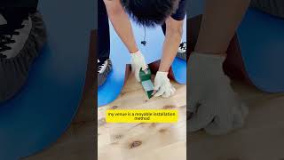 Install your own badminton floor detailed tutorial plasticfloorinstallation sportsflooring [upl. by Lyndsay]