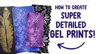 4 Tips to Pulling Super Detailed Gel Prints  Gel Printing Tutorial [upl. by Adnana]