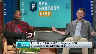 Start Em or Sit Em  NFL Fantasy Live [upl. by Talyah]