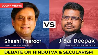 J Sai Deepak Vs Shashi Tharoor  Best Debate ever  Decolonisation amp Secular State  Tharoor Shocked [upl. by Lewan]