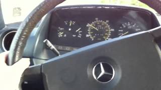 1985 mercedes 300D Turbo 0 to 60 MPH Acceleration [upl. by Yenaiv]