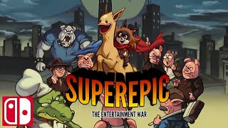 SuperEpic The Entertainment War Trailer  Nintendo Switch [upl. by Anairad]