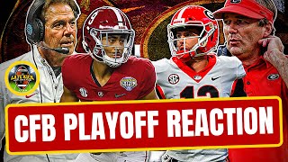 CFB Playoff Rapid Reaction UGA amp Alabama Roll Late Kick Cut [upl. by Gamber]