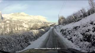 Switzerland 235 Camera on board Gruyère  Grandvillard to Lessoc 2D GoPro Hero2 [upl. by Yhtomiht620]