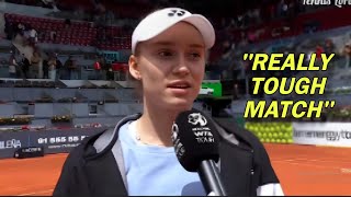 Elena Rybakina OnCourt Interview  Madrid Open 2024 [upl. by Corkhill]