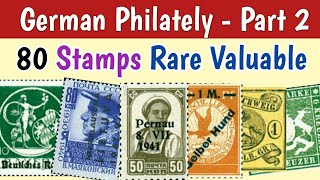 Rare German Stamps Worth Money  Part 2  80 Most Valuable Postage Stamps Of Germany [upl. by Cleland]