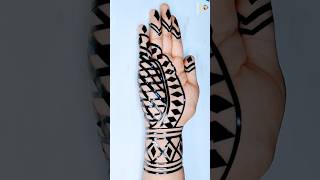 Cello Tape Mehndi For Beginners mehndi henna hennatattoo [upl. by Ahsap113]