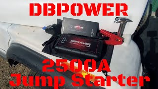 DBPOWER 2500A Peak 74Wh Portable Car Jump Starter Test and Review Discount Code Below for 60 Off [upl. by Cyb]