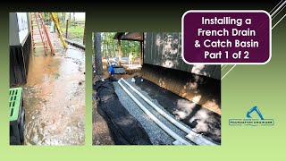 Installing a French Drain amp Catch Basin  Not my usual methods Part 1 of 2 [upl. by Iphigeniah]