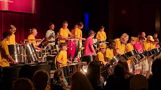 Panergy youth steel drum band from Telfs Austria performing on 18324 Turn it up and dance [upl. by Yrelbmik228]