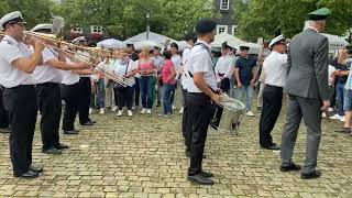 Marinemusikkorps Kiel  Preußens Gloria „Musik abholen vom alten Bahnhof“  Olper Schützenfest 2023 [upl. by Blank]