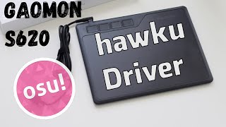 Gaomon S620  Как установить Hawku Tablet Driver для Osu [upl. by Eenet409]