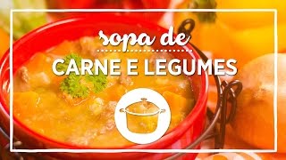 Prapapá  Sopa de Carne e Legumes para Bebês [upl. by Medeah]