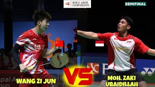 Moh Zaki Ubaidillah vs Wang Zi Jun  WORLD JUNIOR CHAMPIONSHIP 2024  SF [upl. by Malaspina]