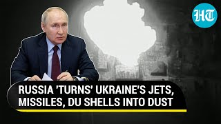 Russian Missile Blizzard Blows Up Tonnes Of Kyivs Weapons Jets DepletedUranium Shells Gutted [upl. by Joktan]