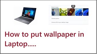 how to put wallpaper in laptop 2024 [upl. by Follansbee]