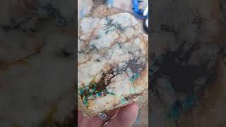 Fresh Cuts Blue Mountain Mine Gold Ore copper lapidary mining drylakeminingco [upl. by Brag]