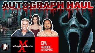 SCREAM autograph Ghostface haul from Mintych amp CPA Signed horror collectibles [upl. by Ennoryt529]