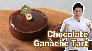 How to make a perfect Chocolate Tart  Filled with fudgey ganache [upl. by Anirak]