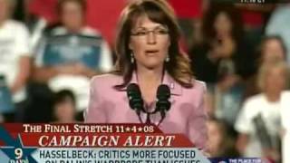 Palin Discusses Her Wardrobe at Campaign Rally [upl. by Jenna]