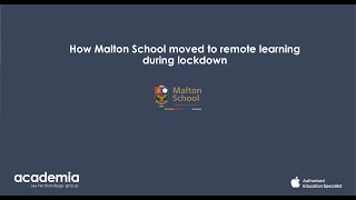 How Malton School moved to remote learning during lockdown [upl. by Paddy]