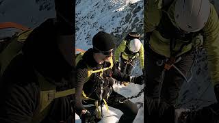 ❄🏔️😎Eine Tour für dich🧗❄☀️ klettersteig bergsteigen schnee [upl. by Intosh]