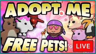 🌈 Adopt Me Live GIVEAWAY 🦄 FREE LEGENDARY PETS 🥚 EGGS 🍾 POTIONS 🦄 Roblox RadDadZen [upl. by Radke549]