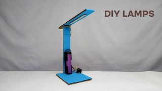 Desk lamp  How to Make Table Lamp at Home  Easy And Simple [upl. by Jonina]