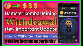 How to Withdraw Hamster Kombat Coins for Passive Income Opportuniies Btctamil [upl. by Assile974]