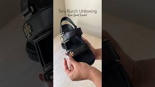 Tory Burch Unboxing Kira Sport Sandal The Perfect Dad Sandal [upl. by Enelime]