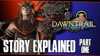 Final Fantasy 14 Dawntrail Story Explained Part 1 [upl. by Bartel]