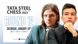 Tata Steel Chess 2023  Round 12  Peter Svidler amp David Howell commentate [upl. by Bridgette666]