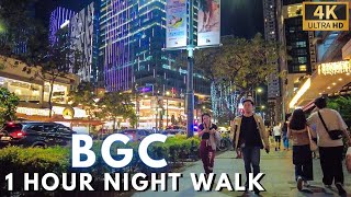 Experience BGC Metro Manilas Urban Paradise 4K Night Walk  UNCUT Philippines  December 2023 [upl. by Nyvar553]