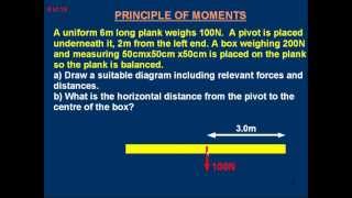 M14bpart b Introduction to the moment of a force torque Part 2b of 3 The Principle of Moments [upl. by Aoniak]