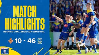 Highlights Challenge Cup semi final  Huddersfield Giants v Warrington Wolves [upl. by Lewie244]