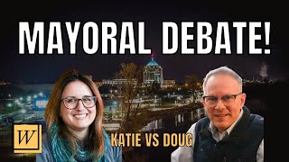 Live debate with mayoral candidates Katie Rosenberg and Doug Diny [upl. by Onahpets]