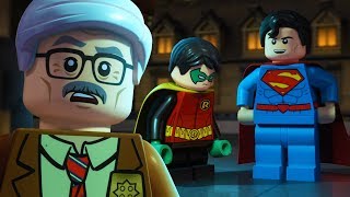 LEGO Justice League Gotham City Breakout  Commissioner Gordon Meet Superman  dckids [upl. by Asek670]