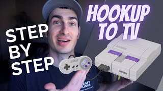 How to Test and Hook up a SNES to a Modern TV and an Old CRT Step by Step Tutorial [upl. by Bible]