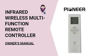 Pioneer AC amp HVAC Wireless Remote Controller User Manual [upl. by Kraus]