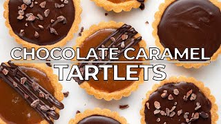 Mini Chocolate Caramel Tarts [upl. by Kcirneh]